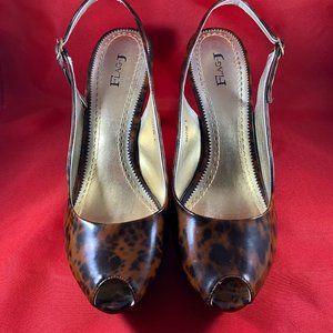 Leopard Print Clear High Heels